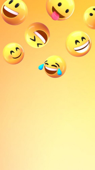 Premium Image Of 3d Emoticons iPhone Wallpaper Yellow HD