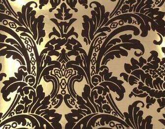 Gold Wallpaper Black And Damask