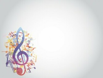 Colored Music Notes Style Ppt Background Powerpoint