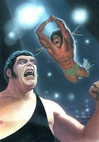 Andre The Giant Vs Ultimate Warrior By Habjan81