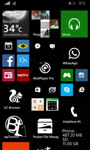 Here Is My Start Screen Wallpaper For Windows Phone