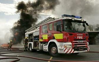 Fire And Scania Truck HD Wallpaper