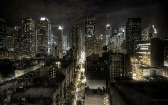 This New York Cityscape Wallpaper Of The Downtown Skyline Was Taken