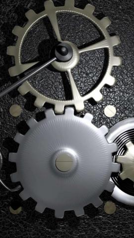 Gears In A Machine iPhone 5s Wallpaper