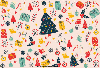 Christmas Aesthetic Wallpaper Pink Background For Pc