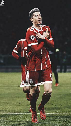 Pj Gfx Robert Lewandowski Vs Psg Wallpaper