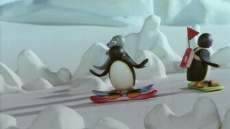 Fanarts Wallpaper Pingu The Snowboarder