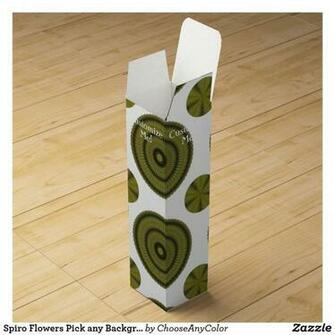 Spiro Flowers Pick Any Background Color Wine Box