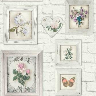 Frames Wallpaper White Graham Brown Fresco