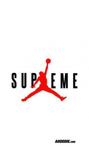 Jordan X Supreme Ahoodie iPhone 6s Wallpaper Project Print In