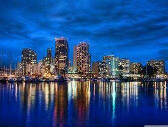 Waikiki Skyline At Night 4k HD Desktop Wallpaper For Ultra