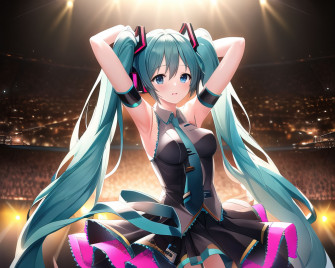 4k Hatsune Miku Wallpaper By Intiart