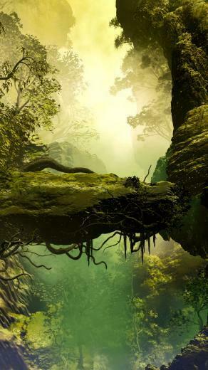 Wallpaper Landscape Painting Realism Rock