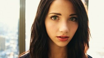 Wallpaper Brunettes Women Blue Eyes Long Hair Faces Emily