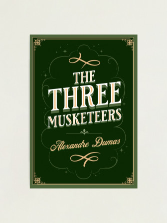 The Three Musketeers Alexandre Dumas Book Cover Art