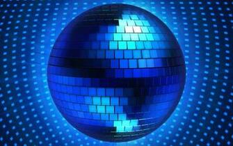 Blue Disco Ball 3d Graphics HD Wallpaper