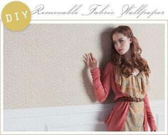 Removable Fabric Wallpaper Make Cornstarch Paste Or Use Liquid Starch