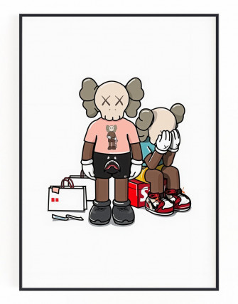 Hypebeast Kaws Wall Art Hyped
