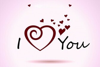 Love You Wallpaper With Hearts