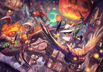 Anime Girl Witch Fly Owl Animal Spirit Wallpaper