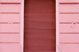 Pink Wooden Louvre Door Image