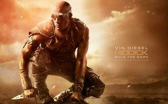 Official Riddick Wallpaper Starring Vin Diesel Movie