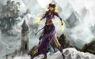 Anime Girl Fantasy Wallpaper Background Photo