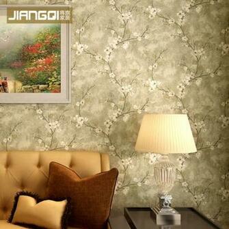 Vintage Wallpaper Classical Wall Paper Antique Beige Floral