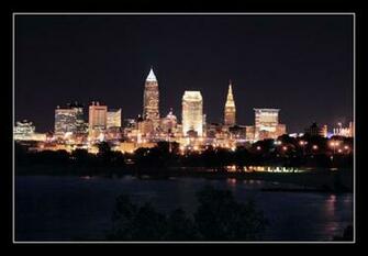 Cleveland Skyline Night By Zephania