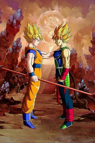 Anime Wallpaper On Fan Art Goku Amp Bardock