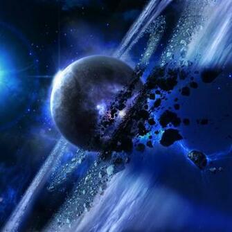 Wallpaper Space Planets Asteroid iPad
