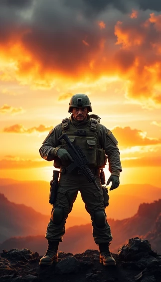 Military Soldier Phone Wallpaper