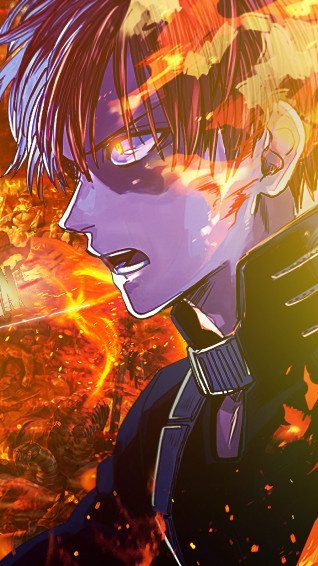 Shoto Todoroki Fire My Hero Academia 4k Rare Gallery