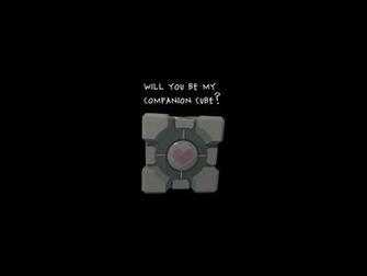 Companion Cube Wallpaper Stock Photos