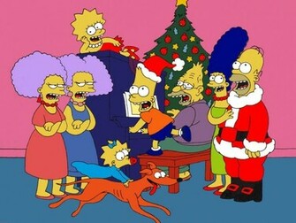 Simpsons Christmas Wallpaper