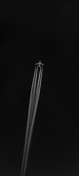 Minimalist Amoled Black Plane Wallpaper S32 Chill Out