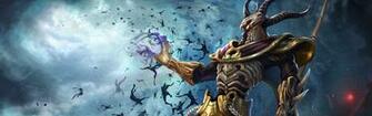 Smite Hades Art Wallpaper Background Dual Wide