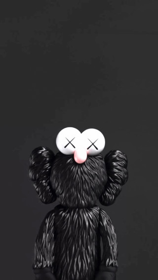 Kaws Wallpaper Black iPhone