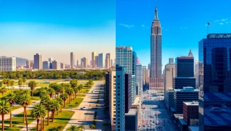 Los Angeles Vs New York City Wallpaper