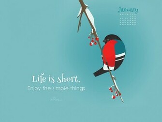 Life Is Short Desktop Calendar Monthly Calendars Wallpaper