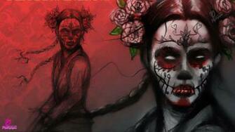 Day Of The Dead Desktop Wallpaper Totensonntag Gemany Festival Girl