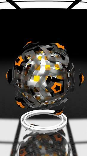 6s Plus 3d Star Ball iPhone Wallpaper HD