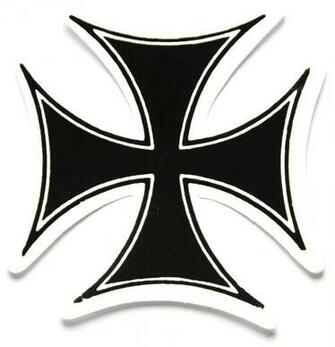 Maltese Cross Sticker