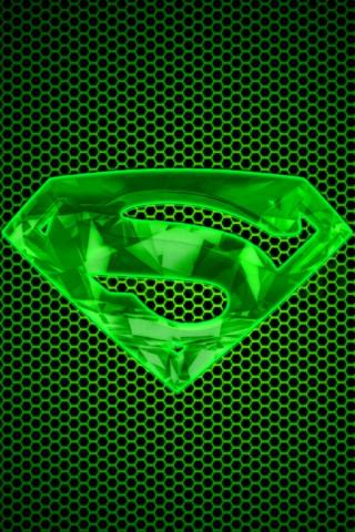 Green Kryptonite S Shield Background By Kalel7