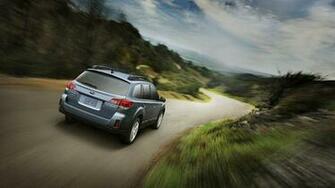 Subaru Outback Wallpaper Curvy Foothills Road