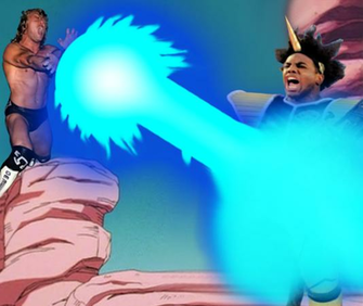 Kenny Omega Vs Xavier Woods Dbz Style By Alphawwe On