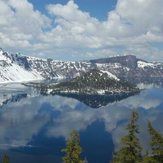 Wallpaper Crater Lake National Park Oregon Mountain