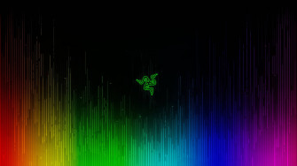 En Regenbogengrafik Razer Gaming Logo HD Wallpaper
