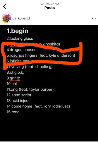 Any Heavy Metal Fans Out There Song List On New Darko Us Album