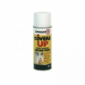 Zinsser Covers Up Stain Blocking Ceiling Paint Aerosol 420ml